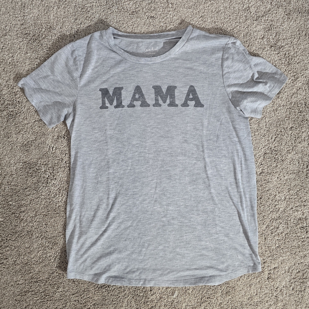 Isabel Maternity Gray 'MAMA' Tee